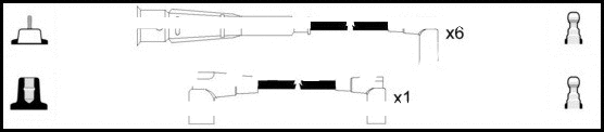 Kit de câbles d'allumage LEMARK HOES355