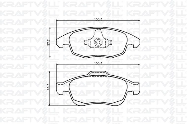 Kit de plaquettes de frein, frein à disque KRAFTVOLL GERMANY 07010038