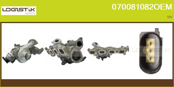 Turbocompresseur, suralimentation LGK 070081082OEM