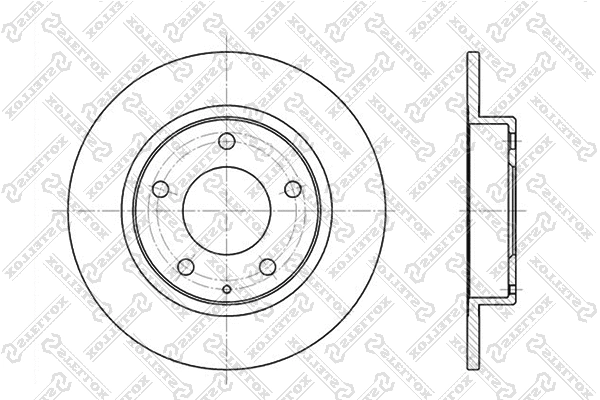 Disque de frein STELLOX 6020-3228-SX