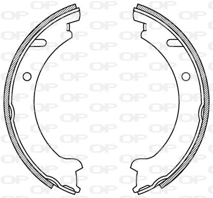 Jeu de mâchoires de frein OPEN PARTS BSA2203.00