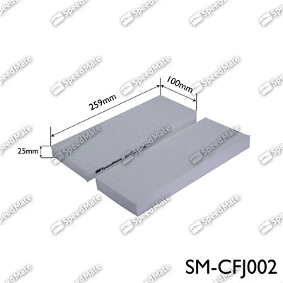 Filtre, air de l'habitacle SpeedMate SM-CFJ002