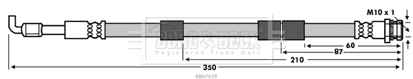 Flexible de frein BORG & BECK BBH7639