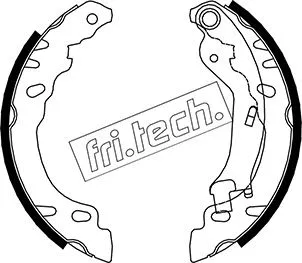 Jeu de mâchoires de frein fri.tech. 1034.114
