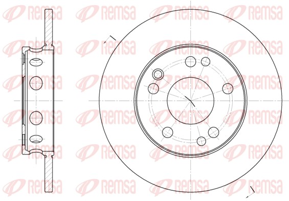 Disque de frein REMSA 6221.00