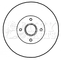 Disque de frein KEY PARTS KBD5897S