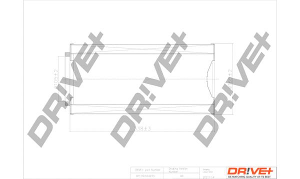 Filtre à air Dr!ve+ DP1110.10.0273