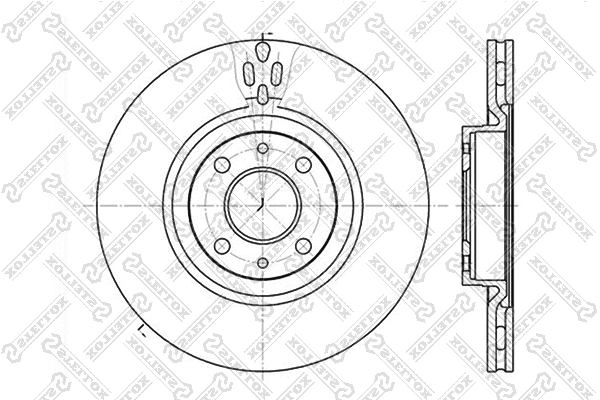 Disque de frein STELLOX 6020-9923V-SX