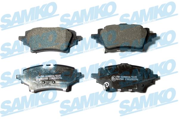 Kit de plaquettes de frein, frein à disque SAMKO 5SP2296
