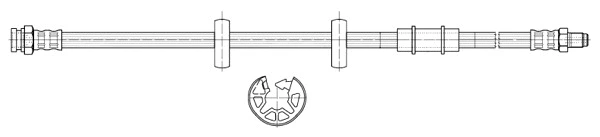 Flexible de frein CEF 516972