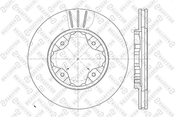 Disque de frein STELLOX 6020-9941V-SX