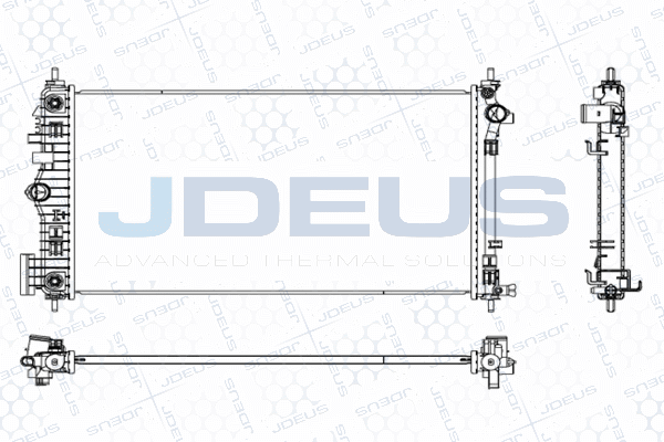 Radiateur, refroidissement du moteur JDEUS M-0201160