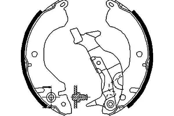 Jeu de mâchoires de frein KAVO PARTS KBS-6416