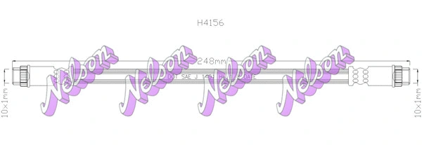 Flexible de frein KAWE H4156