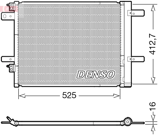 Condenseur, climatisation DENSO DCN21022