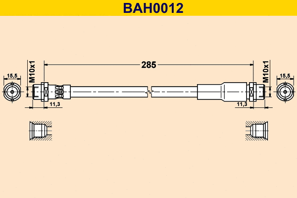 Flexible de frein BARUM BAH0012