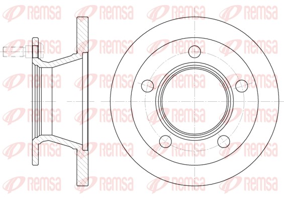 Disque de frein REMSA 6082.00