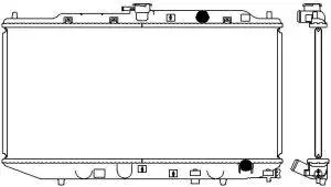 Radiateur, refroidissement du moteur SAKURA Automotive 2211-1009