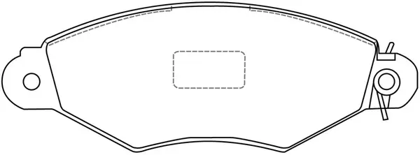 Kit de plaquettes de frein, frein à disque SB BP43151
