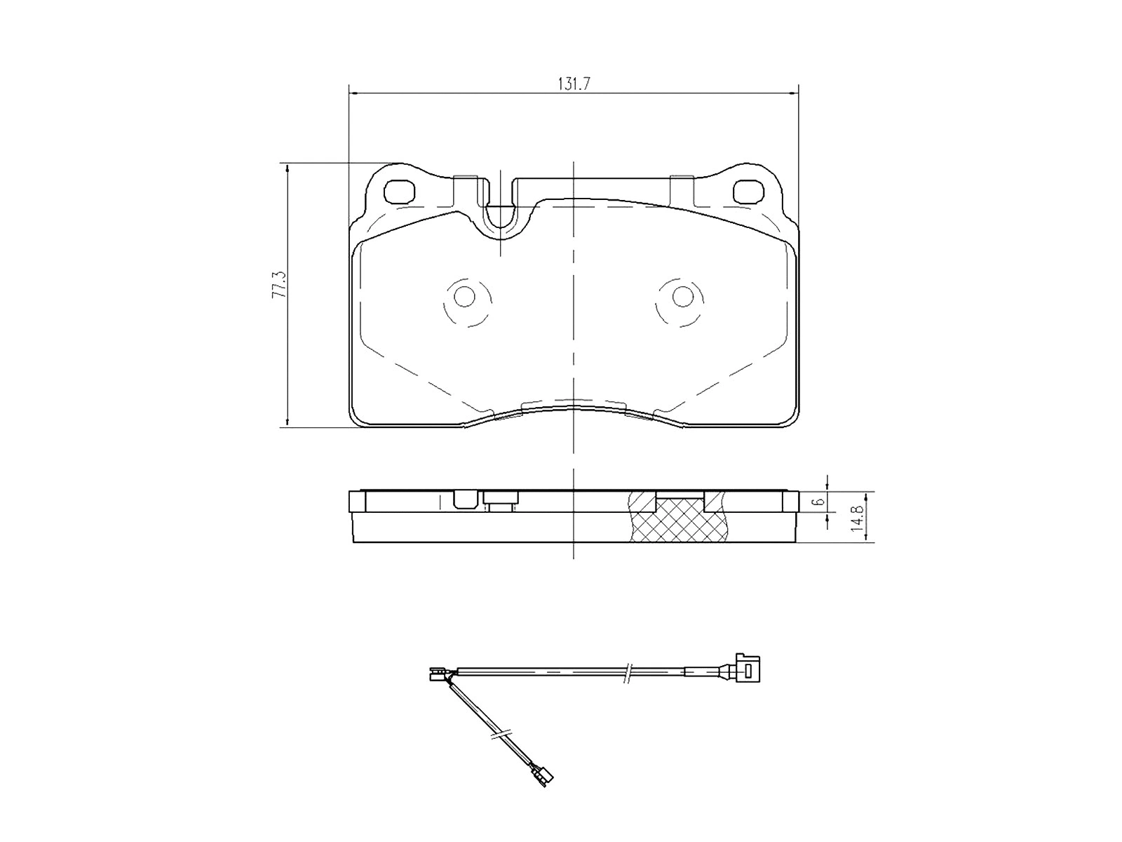 Kit de plaquettes de frein, frein à disque A.Z. Meisterteile AZMT-44-022-1237