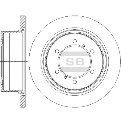 Disque de frein Hi-Q SD4335