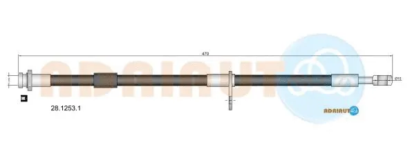 Flexible de frein ADRIAUTO 28.1253.1