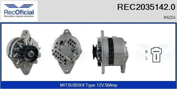 Alternateur RECOFICIAL REC2035142.0
