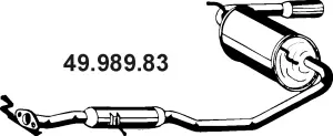 Silencieux arrière EBERSPÄCHER 49.989.83