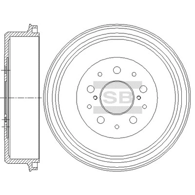 Tambour de frein Hi-Q SD4634