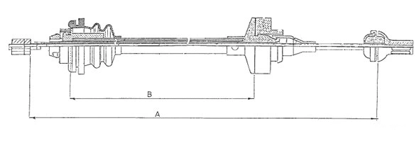 Tirette à câble, commande d'embrayage SONOVA CF00008