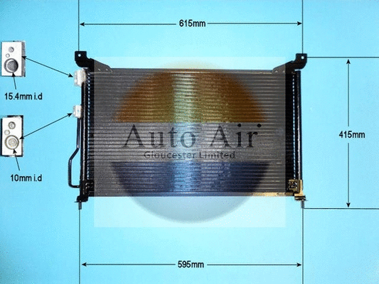 Condenseur, climatisation AUTO AIR GLOUCESTER 16-1290