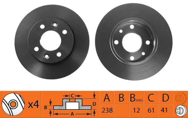 Disque de frein SB BR43100