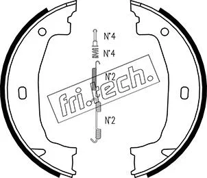 Jeu de mâchoires de frein, frein de stationnement fri.tech. 1019.028K