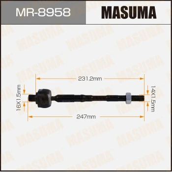 Rotule de direction intérieure, barre de connexion MASUMA MR-8958