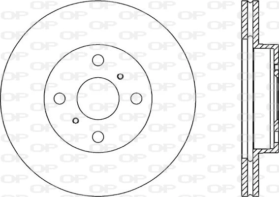Disque de frein OPEN PARTS BDA1640.20