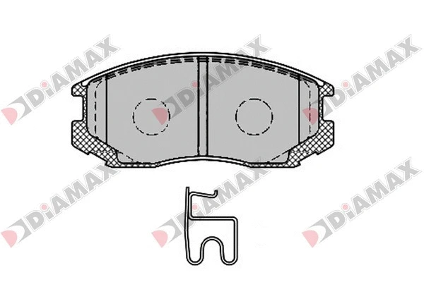 Kit de plaquettes de frein, frein à disque DIAMAX N09702