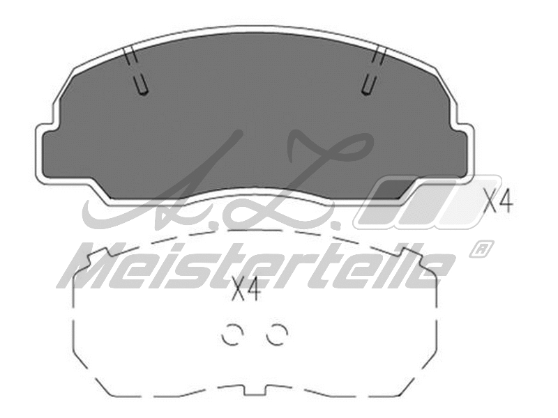 Kit de plaquettes de frein, frein à disque A.Z. Meisterteile AZMT-44-022-1579