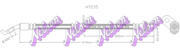Flexible de frein KAWE H7235