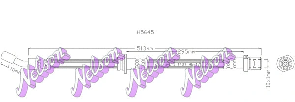 Flexible de frein KAWE H5645