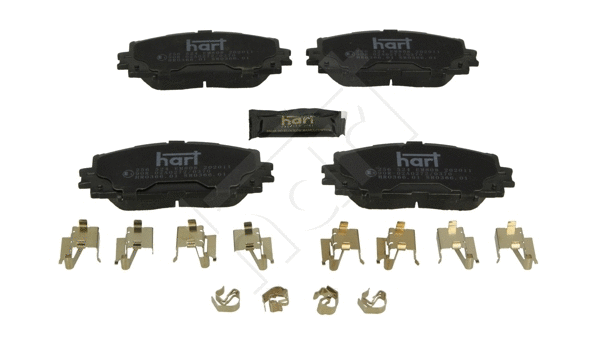Kit de plaquettes de frein, frein à disque HART 256 524