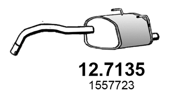 Silencieux arrière ASSO 12.7135