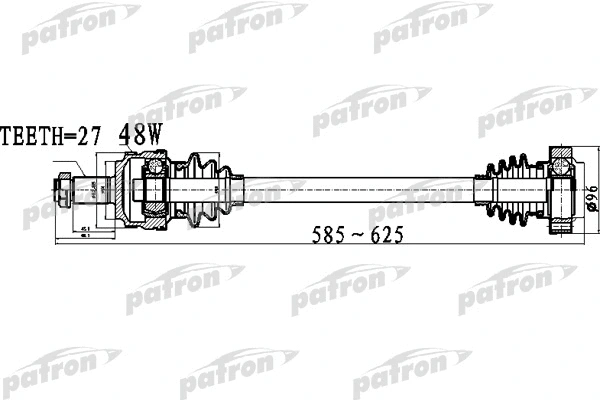 Arbre de transmission PATRON PDS0479