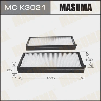 Filtre, air de l'habitacle MASUMA MC-K3021