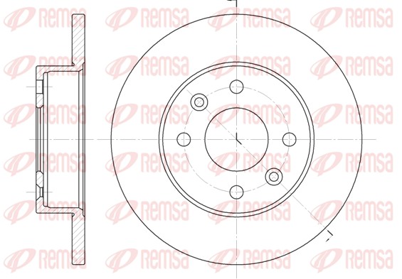 Disque de frein REMSA 6077.00
