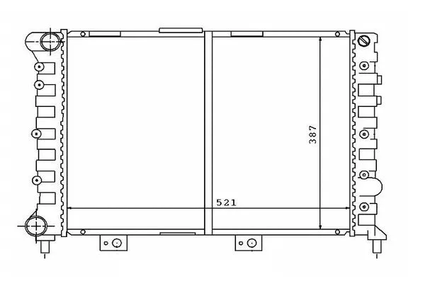 Radiateur, refroidissement du moteur ORDONEZ 2060303