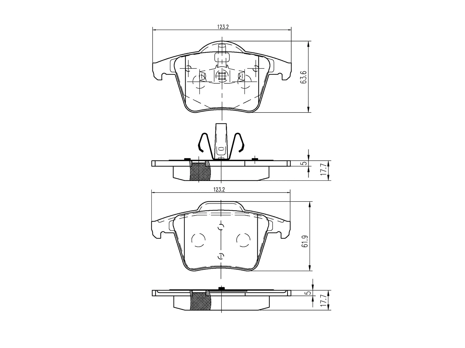 Kit de plaquettes de frein, frein à disque A.Z. Meisterteile AZMT-44-022-1178