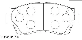 Kit de plaquettes de frein, frein à disque ASIMCO KD2731