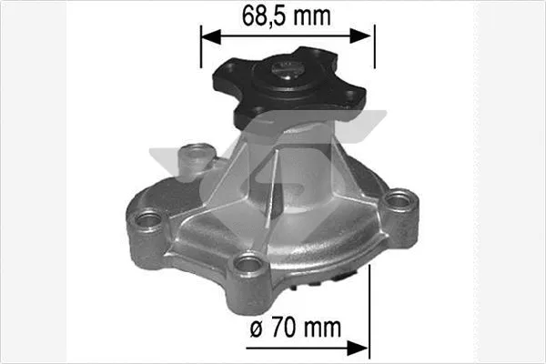 Pompe à eau, refroidissement du moteur HUTCHINSON WP147
