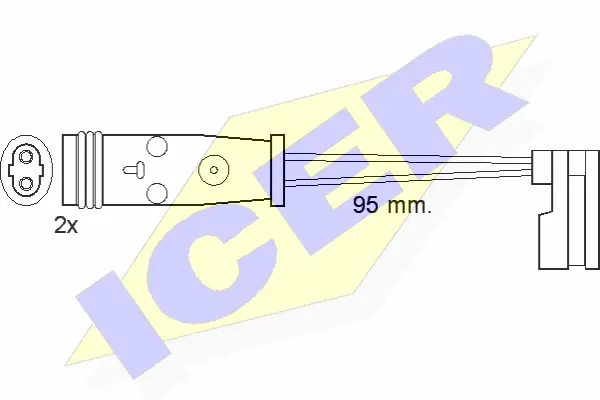 Contact d'avertissement, usure des plaquettes de frein ICER 610370 E C