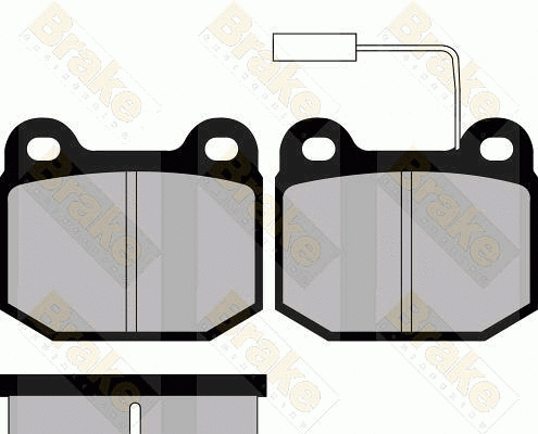 Kit de plaquettes de frein, frein à disque Brake ENGINEERING PA937